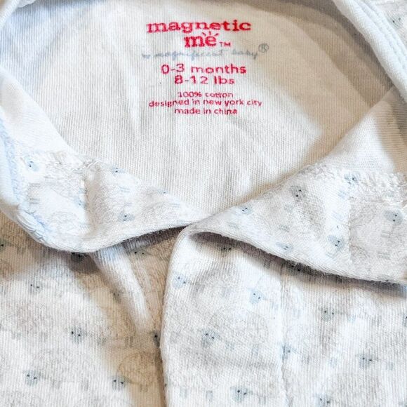 Magnetic Me Counting Sheep Print Coverall Size 0-3M - Picture 4 of 5